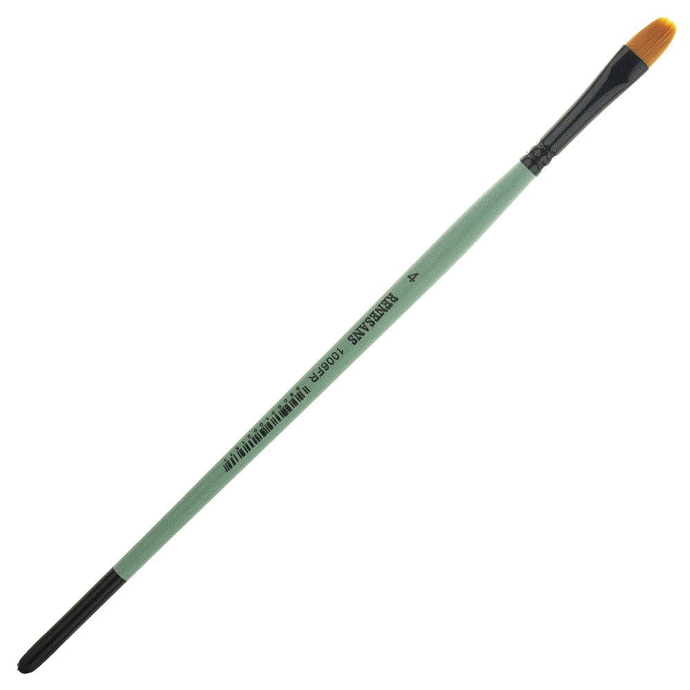Pędzel nylonowy koci język pędzelek Renesans nr 4 #1