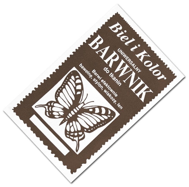 Barwnik do tkanin 10g Biel i Kolor 04 brązowy 