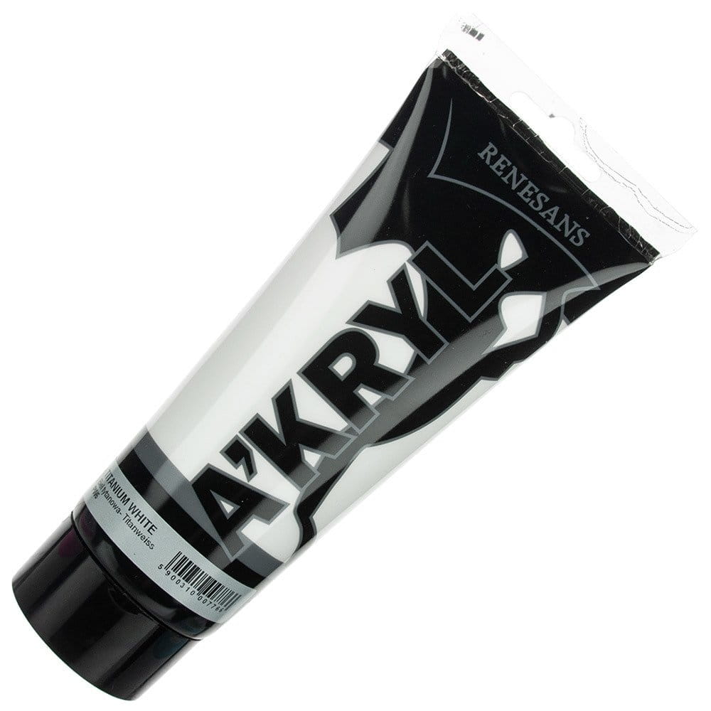 Farba akrylowa Renesans 200ml - 01 biel tytanowa #1