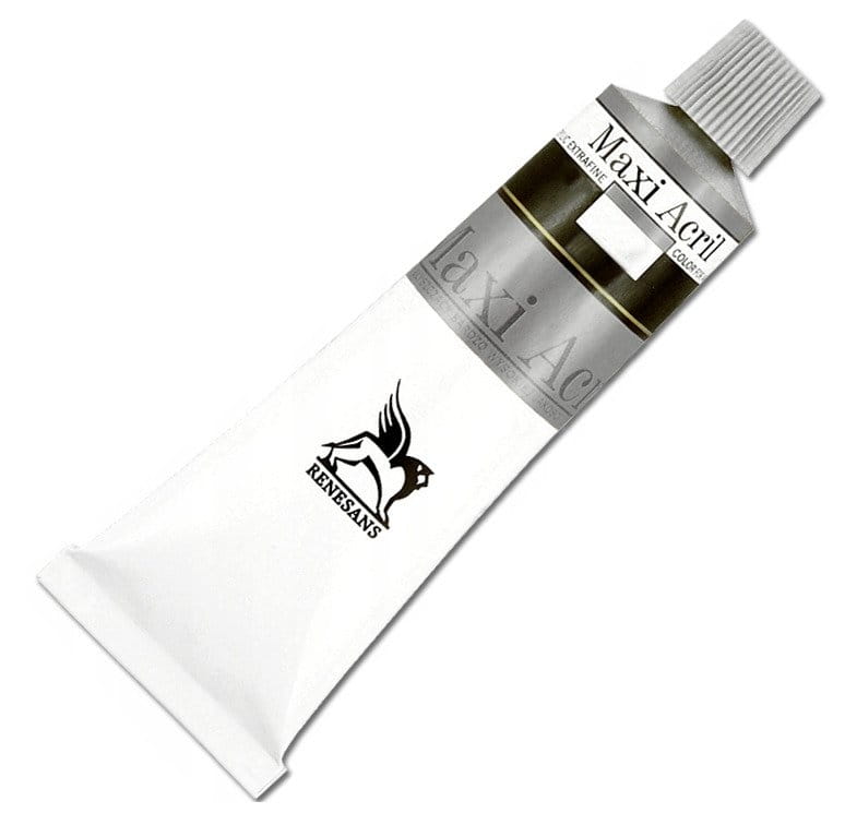 Farba metaliczna Renesans Maxi Acril 60ml - 53 srebro #1