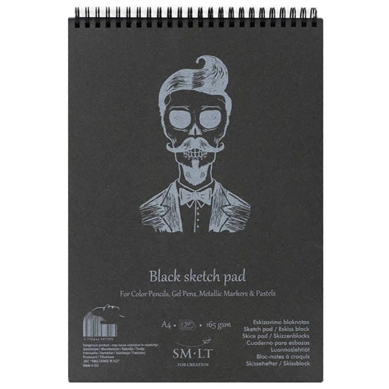 Blok szkicowy (szkicownik) Black Sketch Pad SM-LT 165 g - A5, 20 arkuszy #1