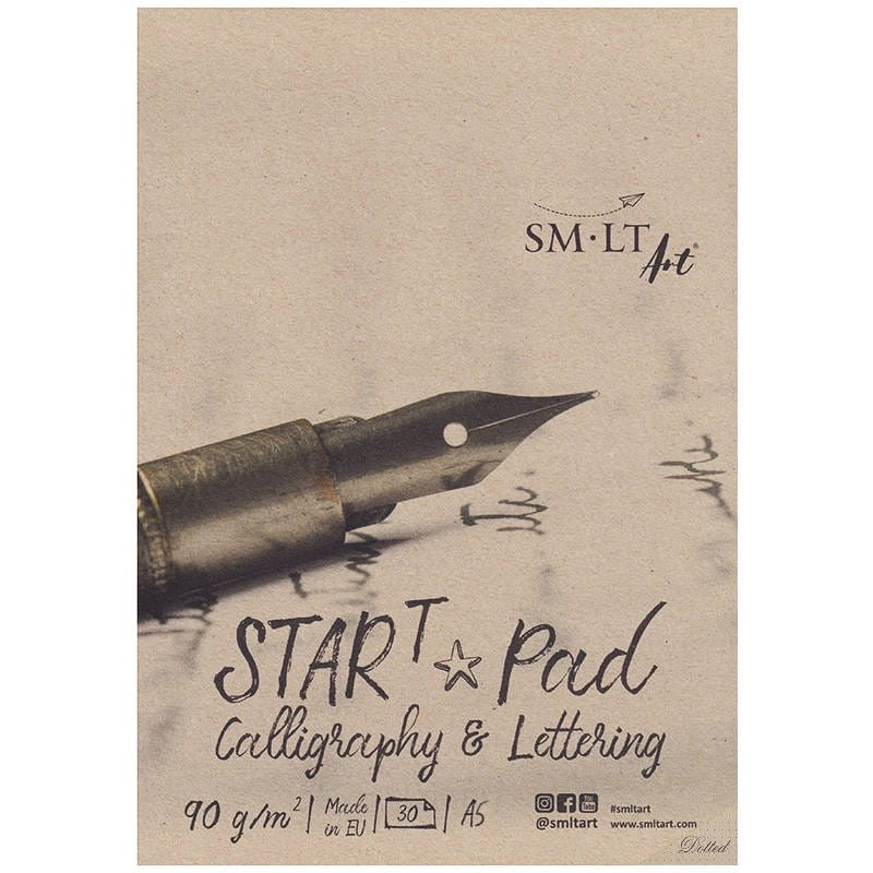 Blok do kaligrafii w kropki Start Pad Calligraphy & Lettering SM-LT 90 g - A5, 30 arkuszy