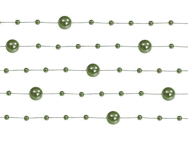 Girlanda perłowa PartyDeco khaki 5 x 1,3 m